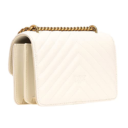 Love Bag mini chevron-quilted nappa leather crossbody bag14×22