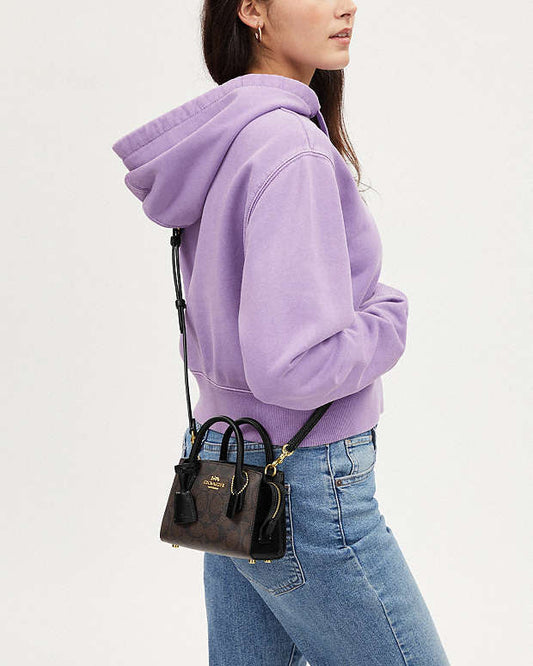 Coach Andrea Mini Carryall In Signature Canvas