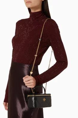 Tory Burch
KIRA DIAMOND QUILT VANITY CASE BLACK