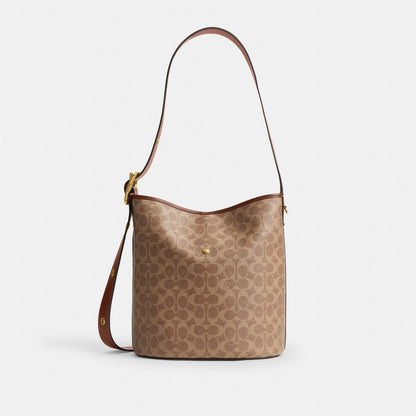 Bleecker Bucket Bag In Signature Canvas
