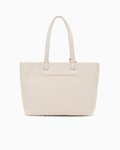Armani Exchange 

Shopping Bag Shopping with
 coated exterior