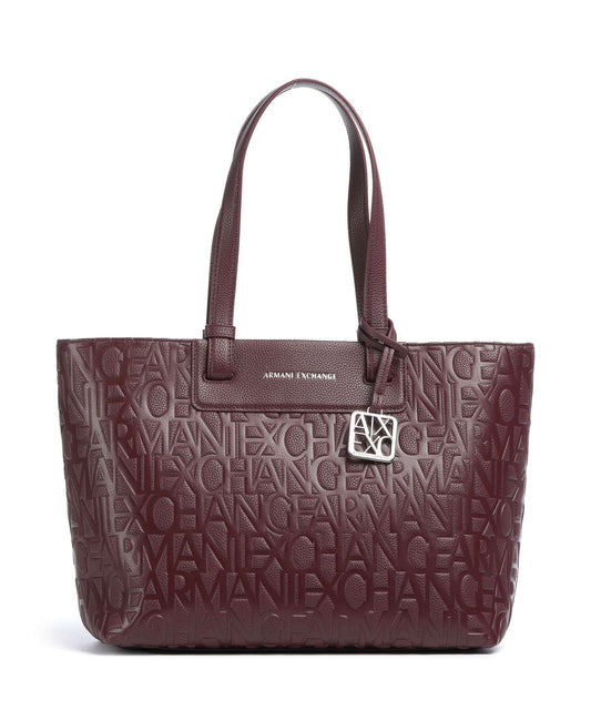 Armani Exchange 

Shopping Bag Shopping with
 coated exterior