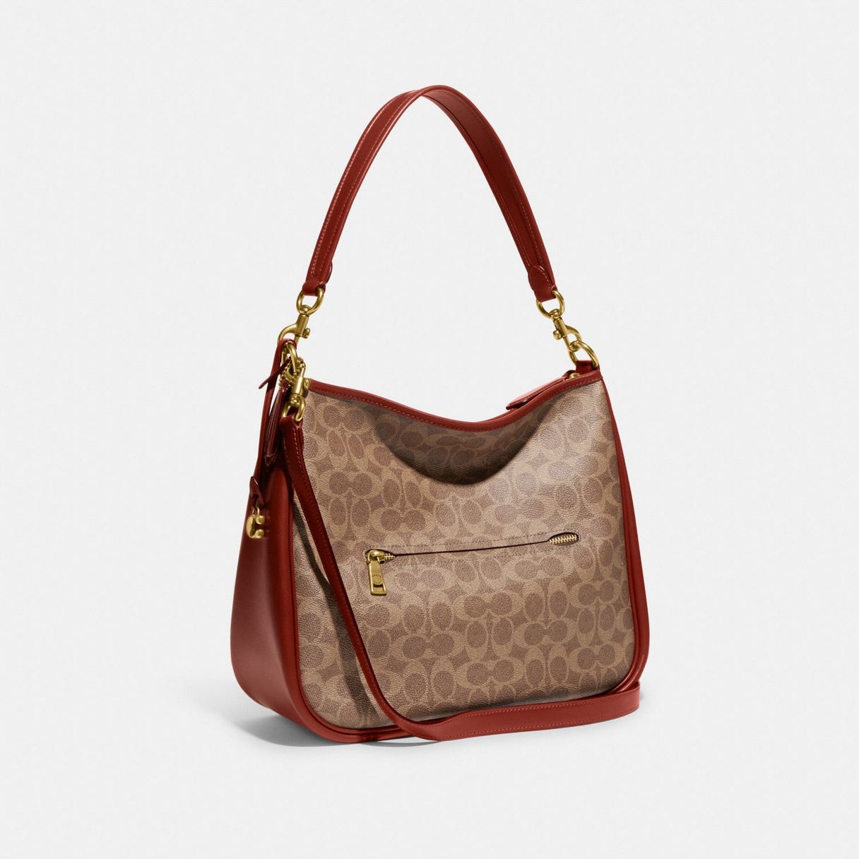 Coach Cary Shoulder Bag with Signature Canvas and Mixed