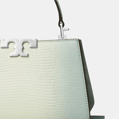 Tory Burch Mini Eleanor Snake-Embossed Satchel