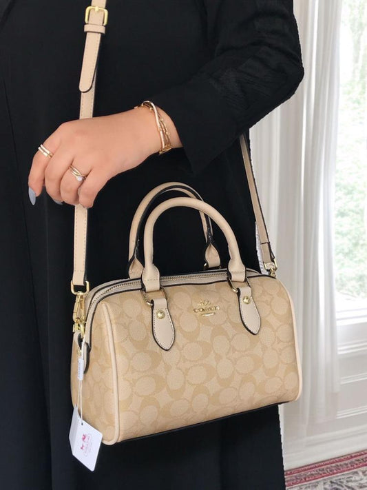 Rowan Satchel Bag In Signature