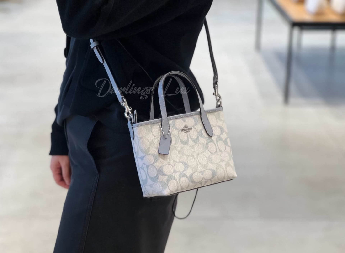 city mini tote bag in signature canvas