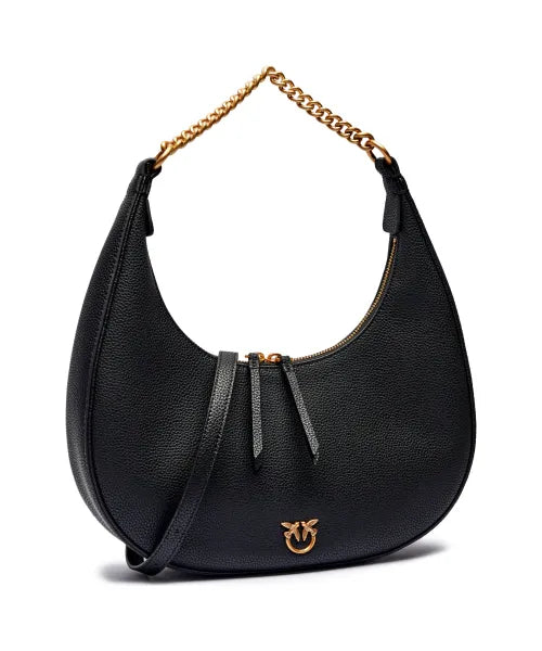 Leather hobo BRIOCHE