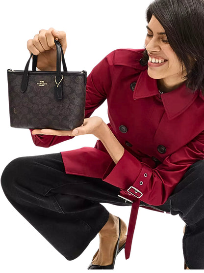 city mini tote bag in signature canvas