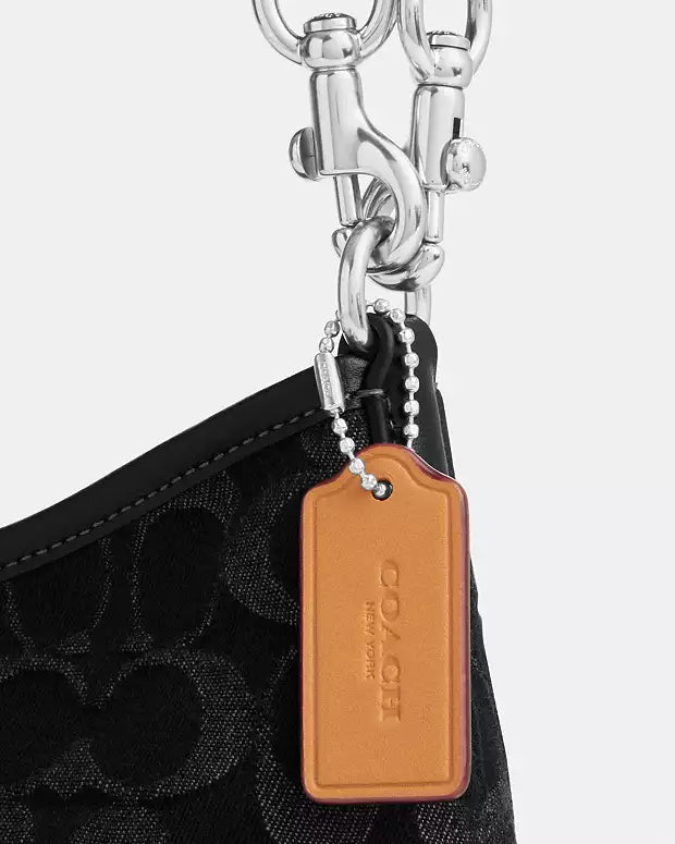 Laurel Small Shoulder Bag In Signature Denim