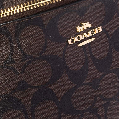 Coach Brown Signature Coated Canvas Belt Bag