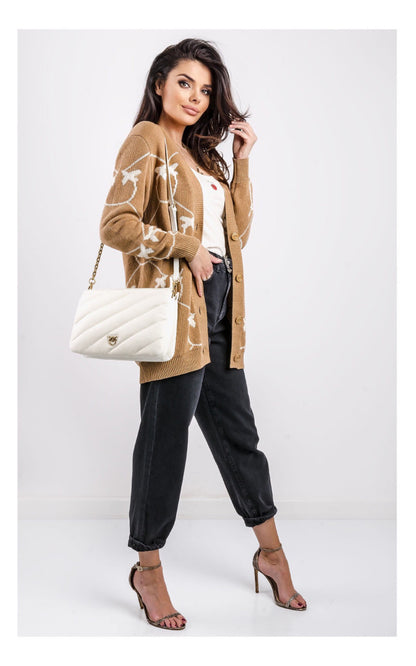 Leather messenger bag TWINS