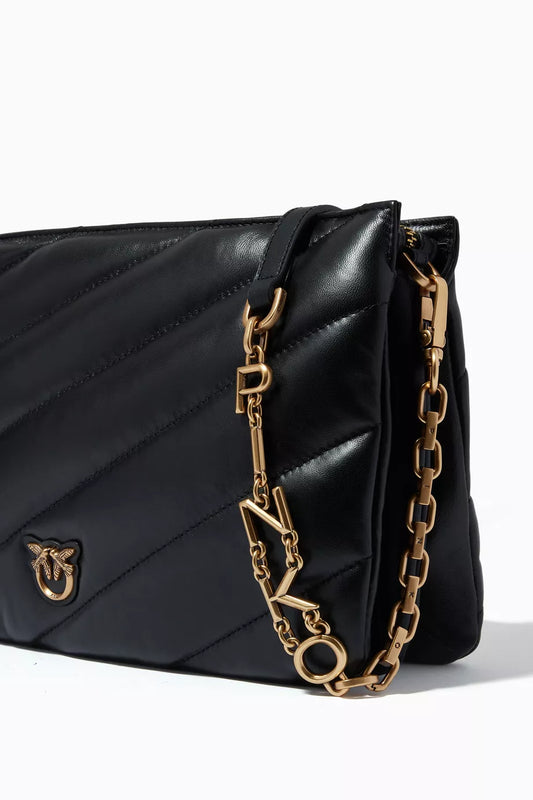 Leather messenger bag TWINS