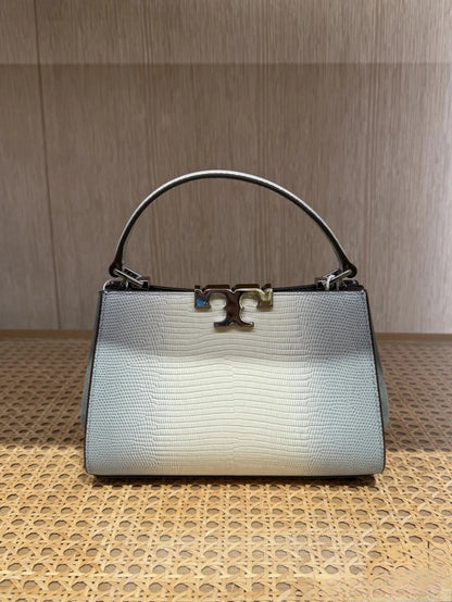 Tory Burch Mini Eleanor Snake-Embossed Satchel