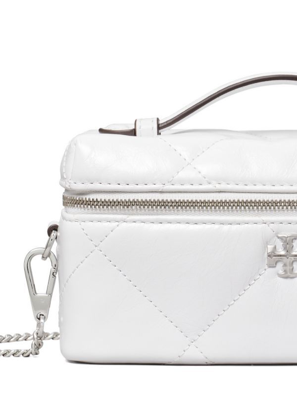 KIRA DIAMOND QUILT DISTRESSED VANITY CASE
