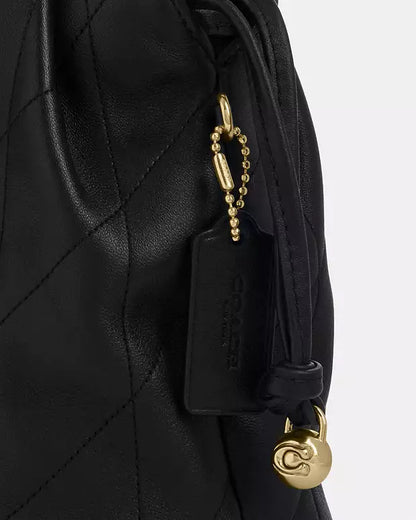 FAYE MINI DRAWSTRING BAG WITH RUCHING