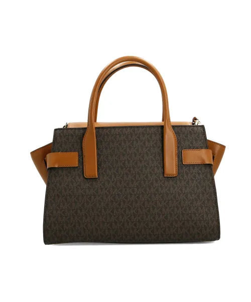 Michael Kors Carmen Large Flap Satchel Brown/Acorn