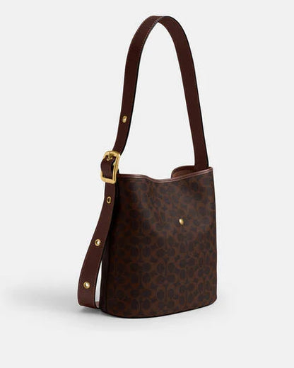 Bleecker Bucket Bag In Signature Canvas
