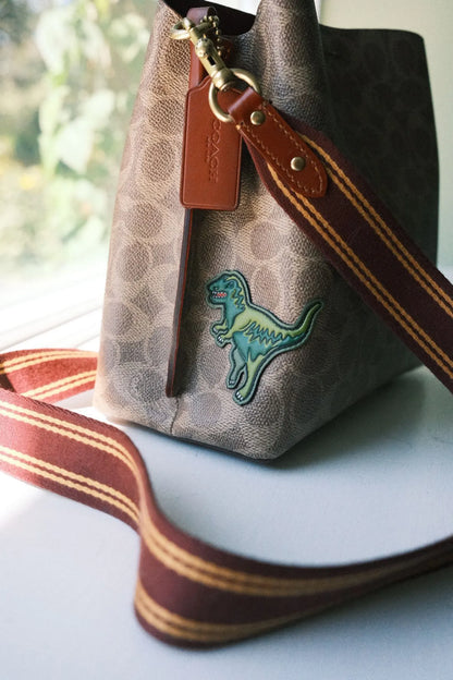 Coach Willow Signature Canvas Patches Bucket Bag