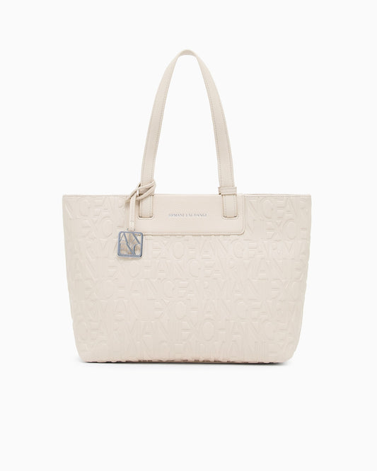 Armani Exchange 

Shopping Bag Shopping with
 coated exterior