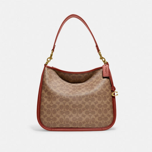 Coach Cary Shoulder Bag with Signature Canvas and Mixed