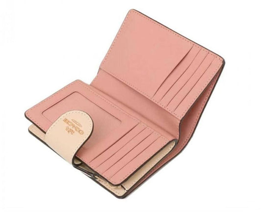 Coach Medium Corner Zip Wallet In Signature Canvas Gold