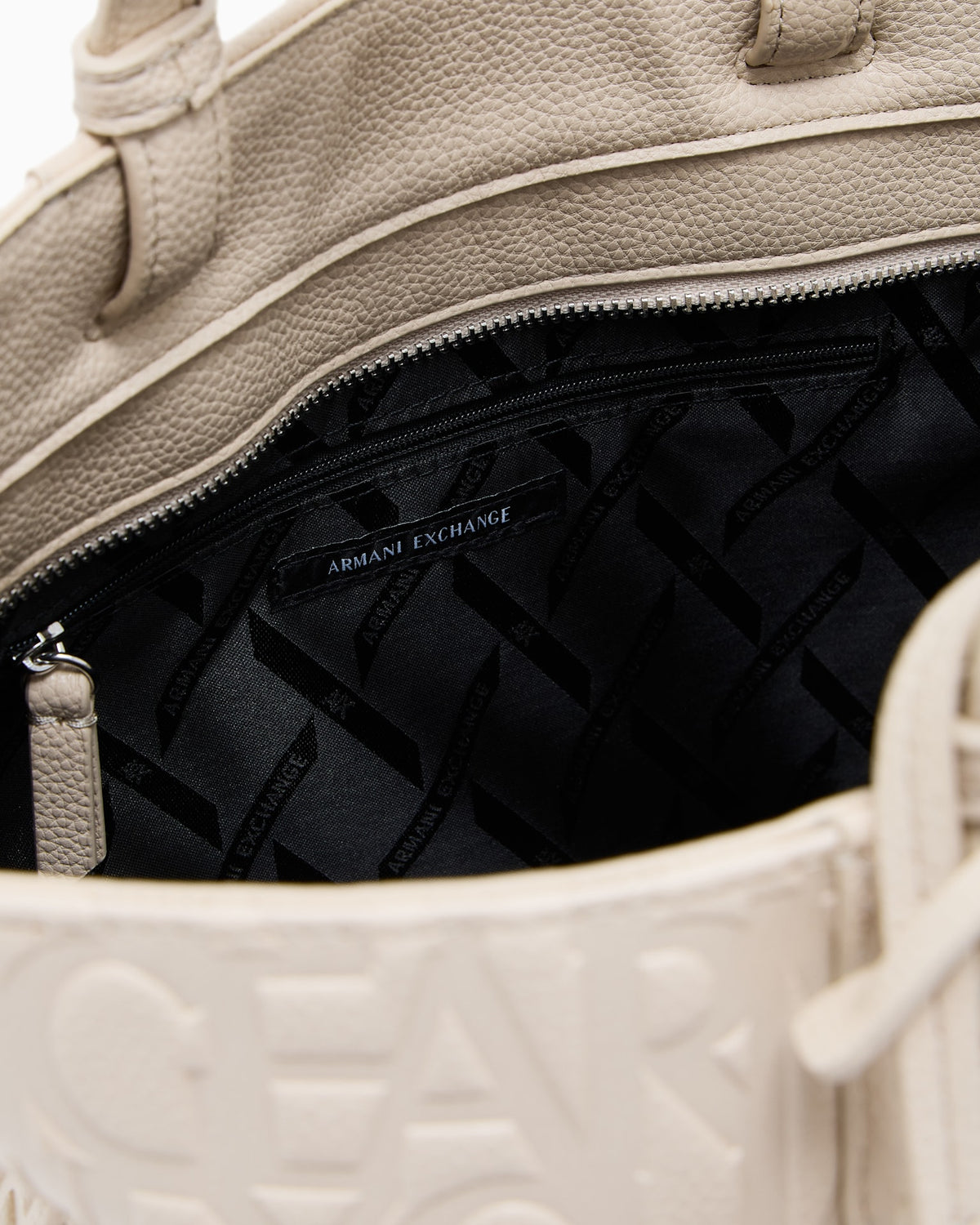 Armani Exchange 

Shopping Bag Shopping with
 coated exterior