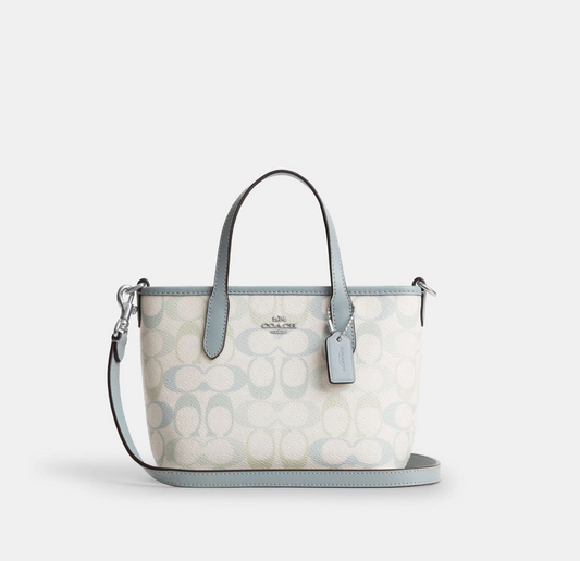 city mini tote bag in signature canvas