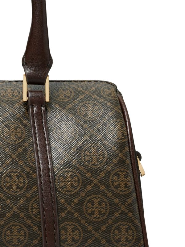TORY BURCH Mini T Monogram Coated Barrel Bag