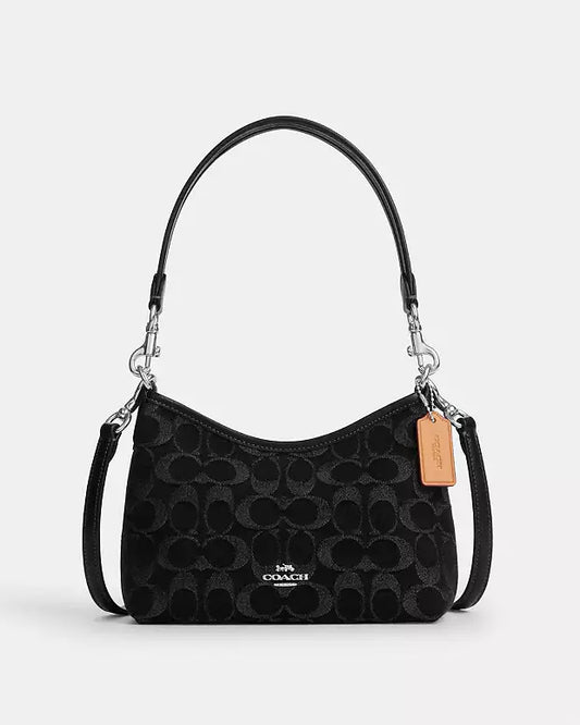 Laurel Small Shoulder Bag In Signature Denim