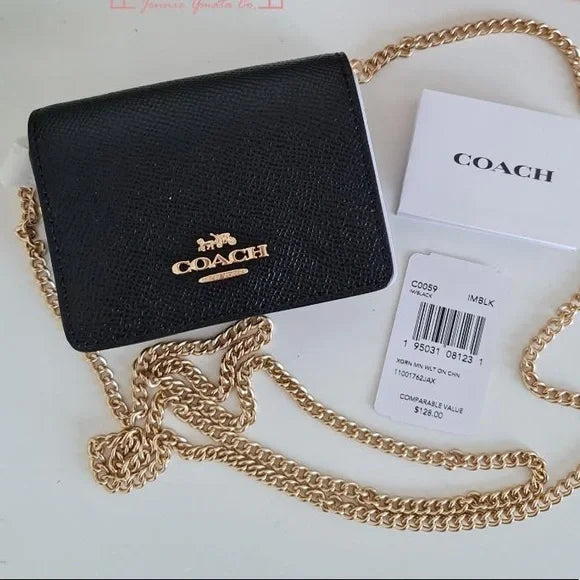 COACH MINI WALLET ON A CHAIN