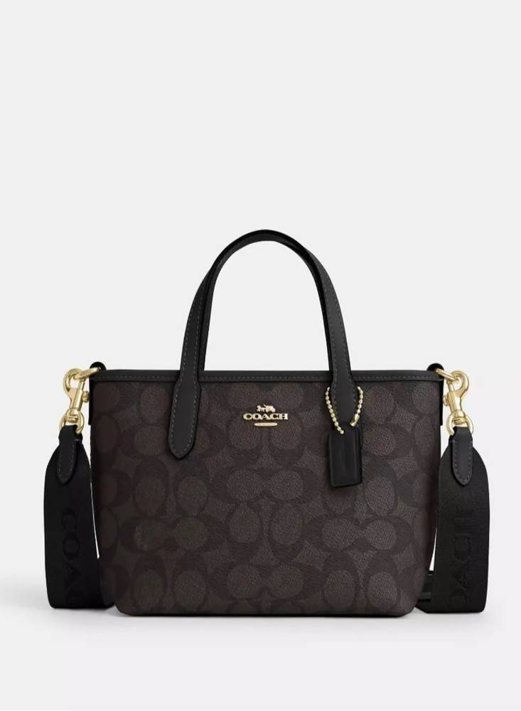 city mini tote bag in signature canvas