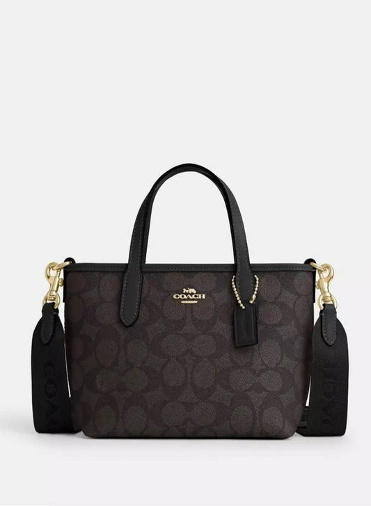 city mini tote bag in signature canvas