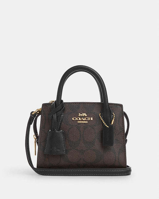 Coach Andrea Mini Carryall In Signature Canvas