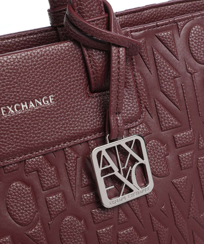 Armani Exchange 

Shopping Bag Shopping with
 coated exterior