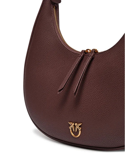 Leather hobo BRIOCHE