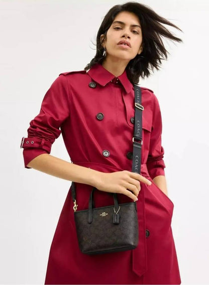 city mini tote bag in signature canvas