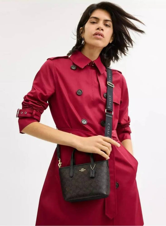 city mini tote bag in signature canvas