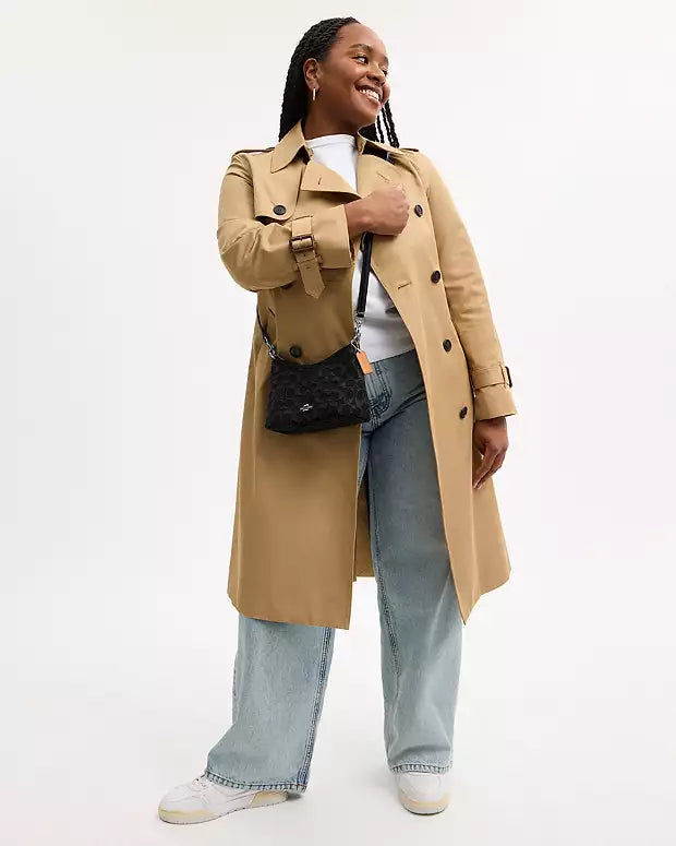 Laurel Small Shoulder Bag In Signature Denim