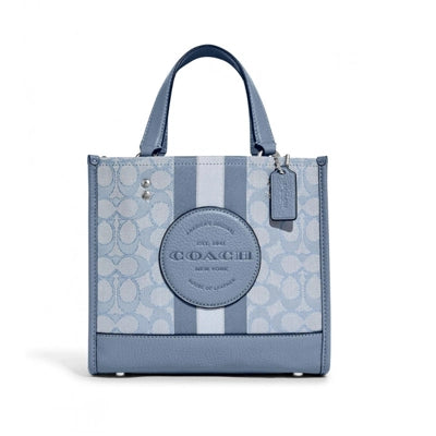 Coach Dempsey Tote 22 In Signature Jacquard