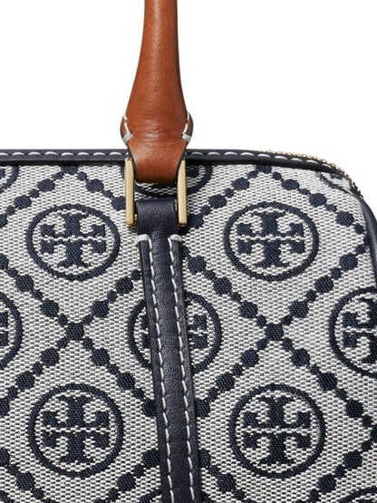 TORY BURCH Mini T Monogram Coated Barrel Bag