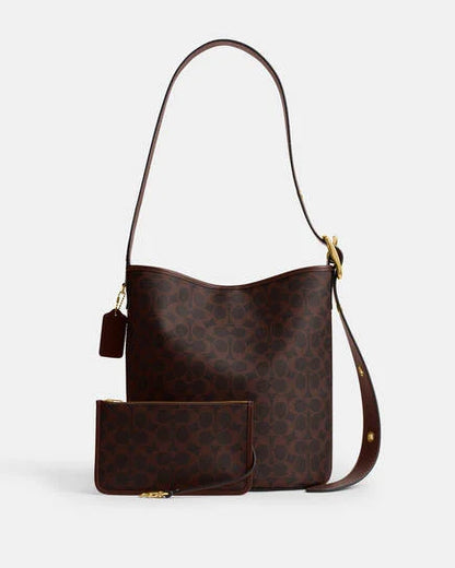 Bleecker Bucket Bag In Signature Canvas