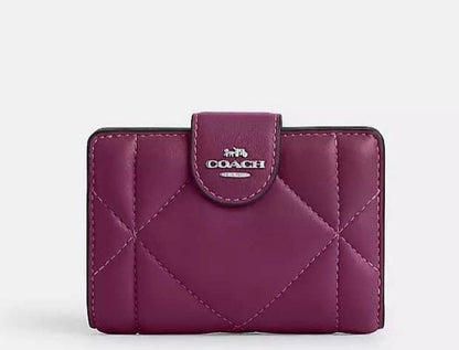 Coach
Medium Corner Zip Wallet With Puffy Diamond Quilting