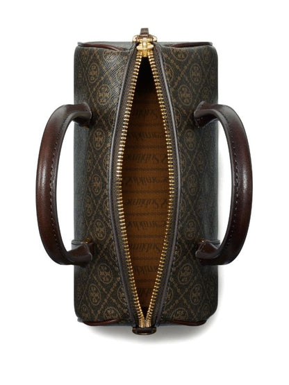 TORY BURCH Mini T Monogram Coated Barrel Bag