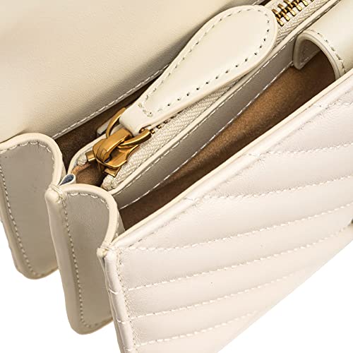 Love Bag mini chevron-quilted nappa leather crossbody bag14×22