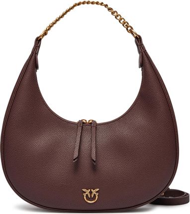 Leather hobo BRIOCHE
