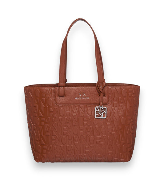 Armani Exchange 

Shopping Bag Shopping with
 coated exterior