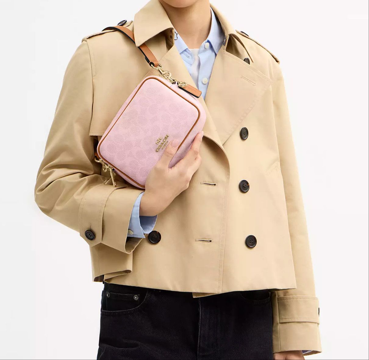 mini jamie camera bag in signature canvas