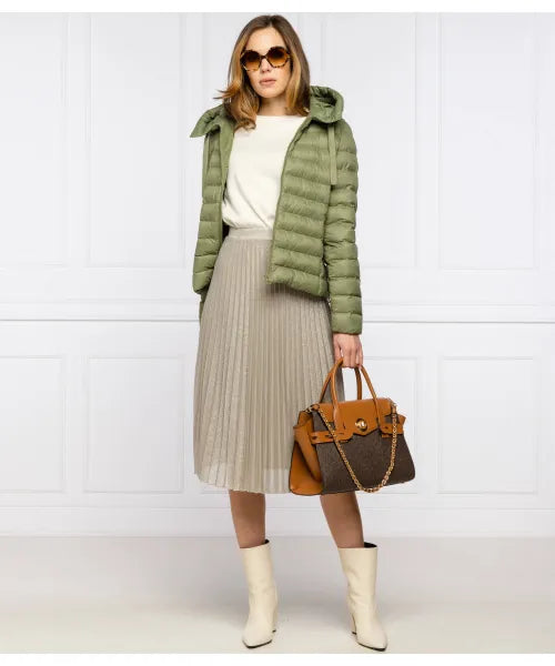 Michael Kors Carmen Large Flap Satchel Brown/Acorn
