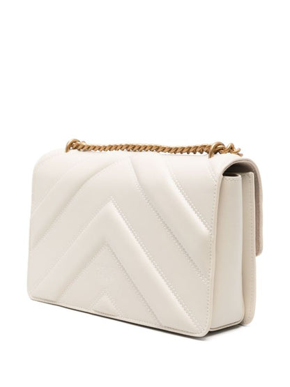 Love Bag mini chevron-quilted nappa leather crossbody bag14×22