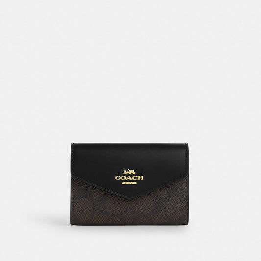 Flap Card Case In Signature Canvas